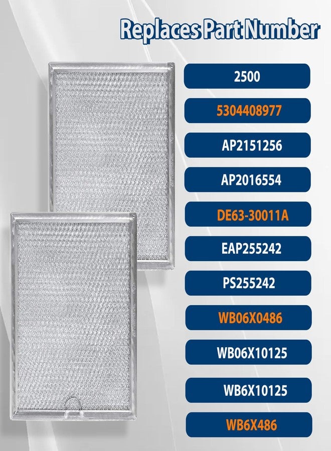 prime&swift Microwave Filter 9" X 7 3/4" fit for GE WB6X486 Microwave Aluminum Grease Mesh Filter Replace 5304408977 WB06X0486 WB06X10125 JVM1331BW02 JVM1331WW03 prime&swift - Image 4